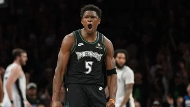 Anthony Edwards rallies Timberwolves to even series with Spurs