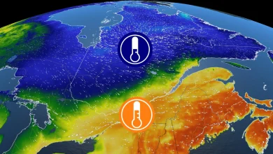 Après un pas en avant, deux grands pas en arrière : chute brutale des températures au Québec