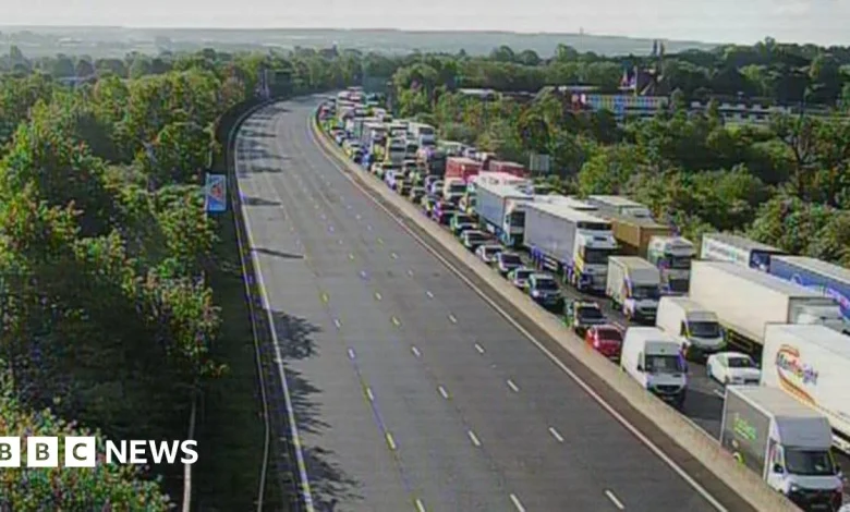 Arrest after car crash causes M6 closure