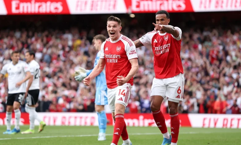 Arsenal 3-0 Fulham: Fluid Gunners cruise to victory, put pressure on Man City in title race