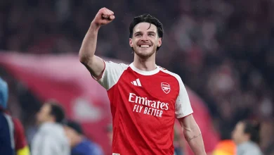 Arsenal & England star Declan Rice responds to ‘vibe controller’ meme