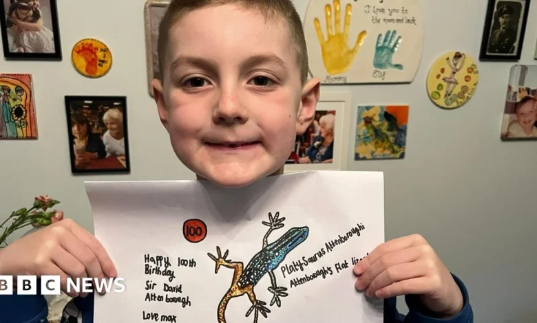 Attenborough superfan, 6, draws 100th animal for broadcaster's birthday