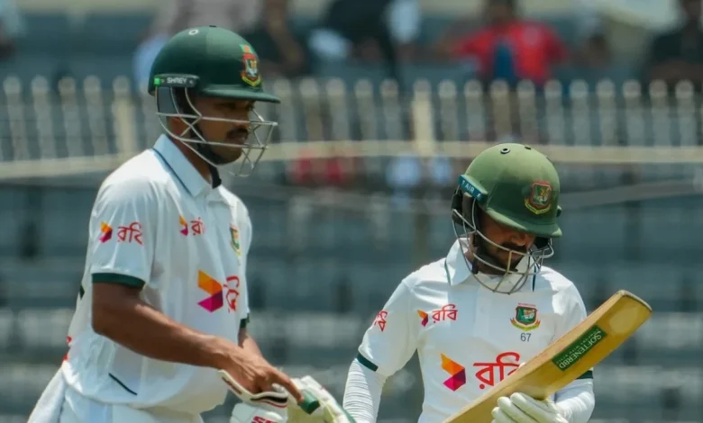 BAN vs PAK 2026, BAN vs PAK 1st Test Match Report, May 08 - 12, 2026 - Shanto, Mominul make it Bangladesh's day