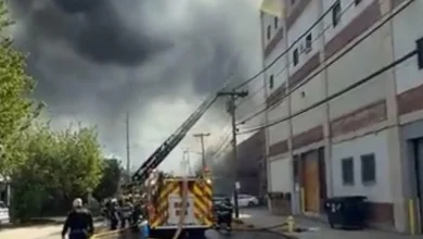 BREAKING: 9-Alarm Massive Fire Engulfs Belleville Building, Spreads to Second Structure