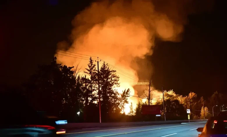 BREAKING: Massive fire breaks out at Penticton construction site