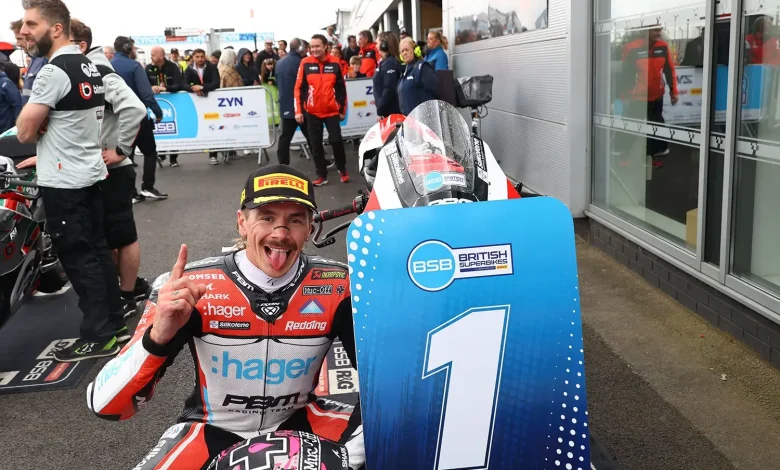 BSB Donington Park: Scott Redding defeats Max Cook and Kyle Ryde to win Race One