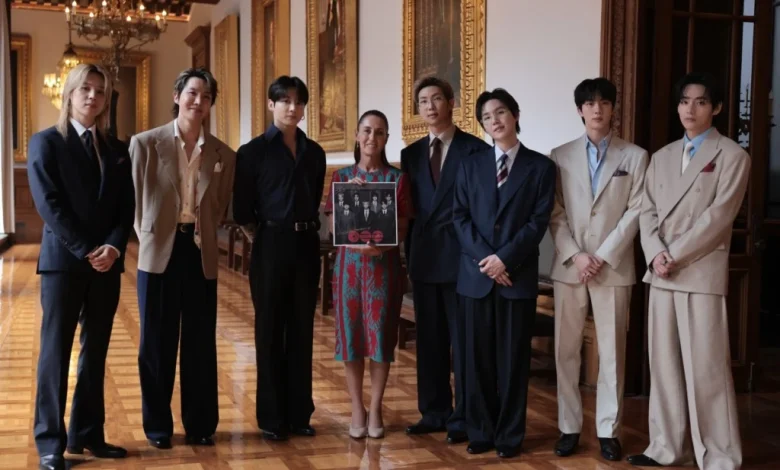 BTS Greets ARMY from Mexico’s Presidential Palace