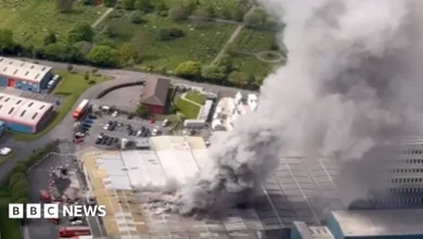 Bank of Dave star spots Warburtons fire from helicopter