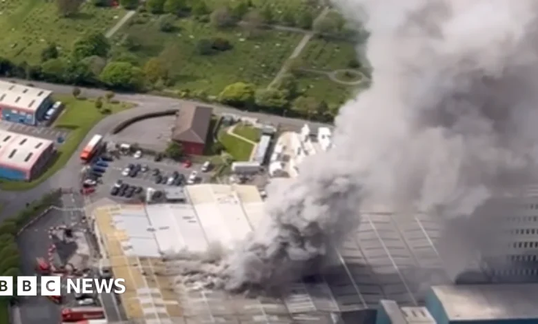 Bank of Dave star spots Warburtons fire from helicopter
