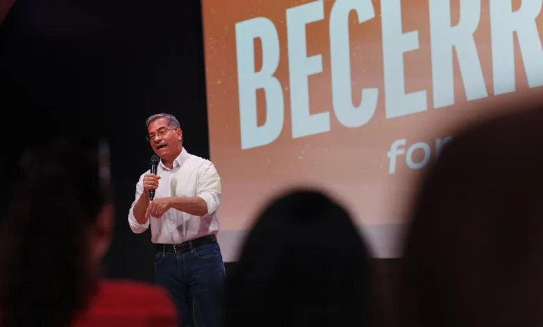 Becerra gains support in latest poll with Steyer and Hilton not far behind