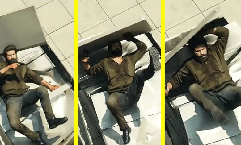 Believe it or not, that 'VFX fail' in The Punisher special was filmed with a real stuntman