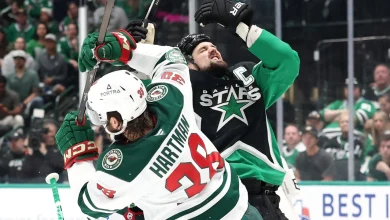 Benn fined maximum for cross-checking in Game 5 with Stars