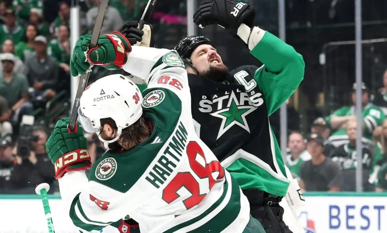 Benn fined maximum for cross-checking in Game 5 with Stars
