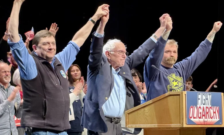 Bernie Sanders rallies progressives for Graham Platner and Troy Jackson in Orono