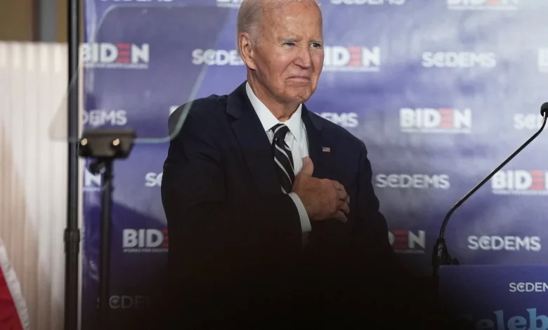 Biden sues DOJ to stop release of audio and transcripts tied to special counsel probe : NPR