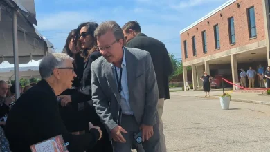 Bill Gates, billionaire and Microsoft co-founder, attends dedication of NCR archive center in Dayton