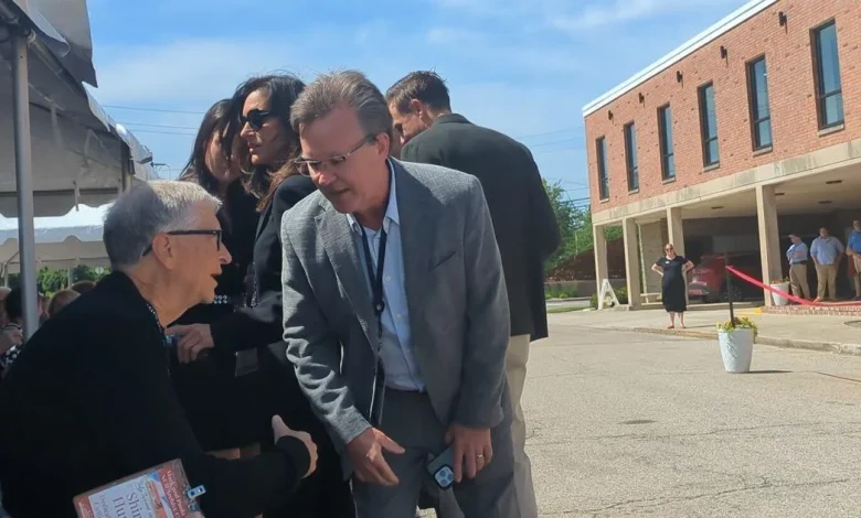Bill Gates, billionaire and Microsoft co-founder, attends dedication of NCR archive center in Dayton