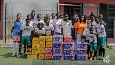 Black Queens’ Mary Amponsah donates to lower division side Blacoe Soccer Queens