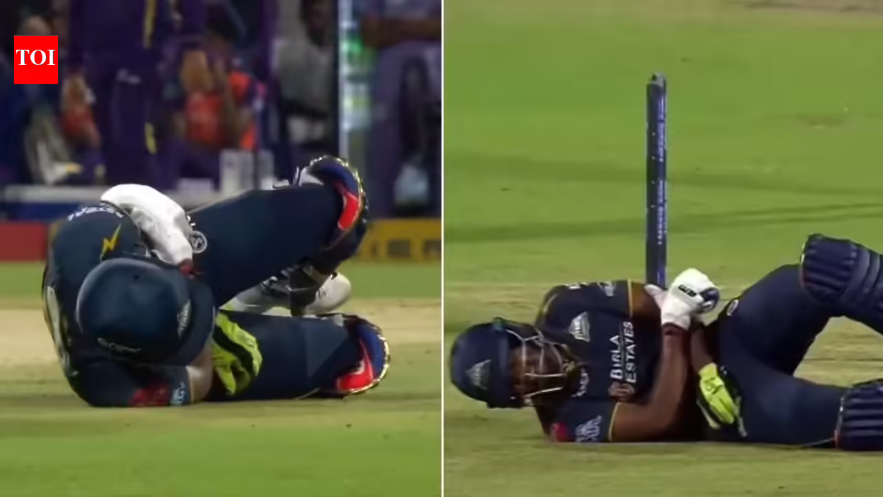 Blow on the elbow: Sai Sudharsan retired hurt after injury in KKR vs GT IPL match