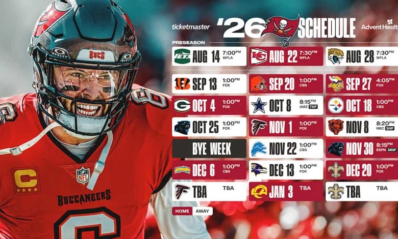 Buccaneers' 2026 Schedule Revealed: Playoff Quest Starts in Cincinnati
