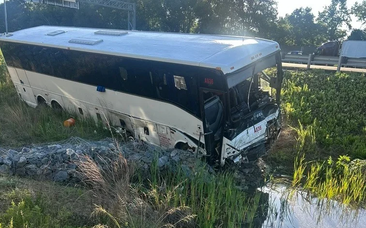 Bus crashes into cars on Virginia interstate, killing 5 people, state police say