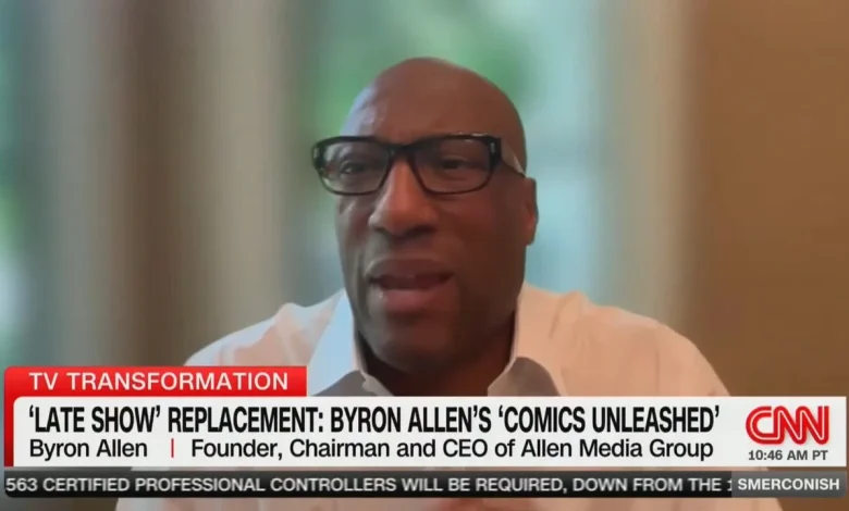Byron Allen Says He Won't Talk Politics Like Stephen Colbert