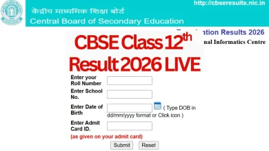 CBSE Class 12 Result 2026 Live Updates: Class XII results out, Girls have done better than Boys by 6.73%
