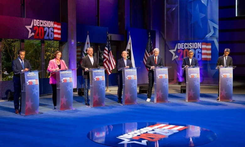 California Democrats back controversial policies during heated governor debate