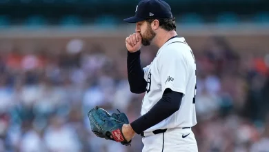 Casey Mize exits Tigers game with injury after four scoreless innings