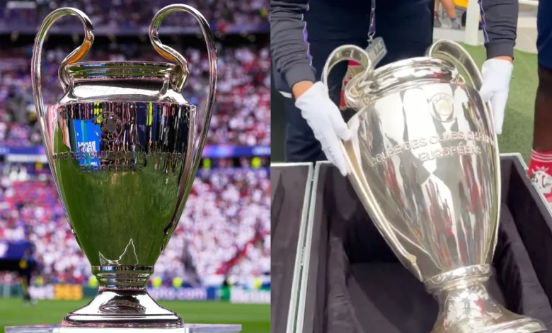 Champions League trophy packed away before PSG vs Arsenal final in rare behind the scenes video