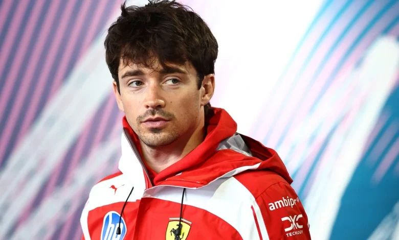 Charles Leclerc handed huge Miami GP penalty after battle with Max Verstappen and George Russell