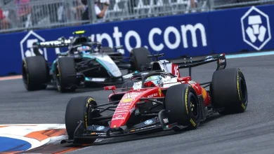Charles Leclerc was "a bit harsh" on Kimi Antonelli in Miami sprint, but hopes he "calms down"