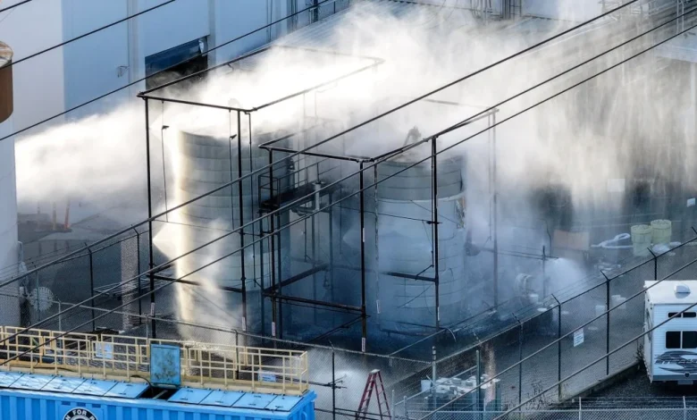 Chemical tank in Garden Grove at 92 degrees Tuesday a.m. as crews work to lower temperature – Orange County Register