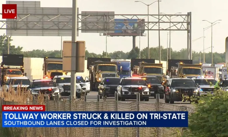 Chicago-area traffic. today: 3 tollway worker struck, 1 killed on I-294 in suburbs; ISP says Tri-State Tollway closed at Golf Road