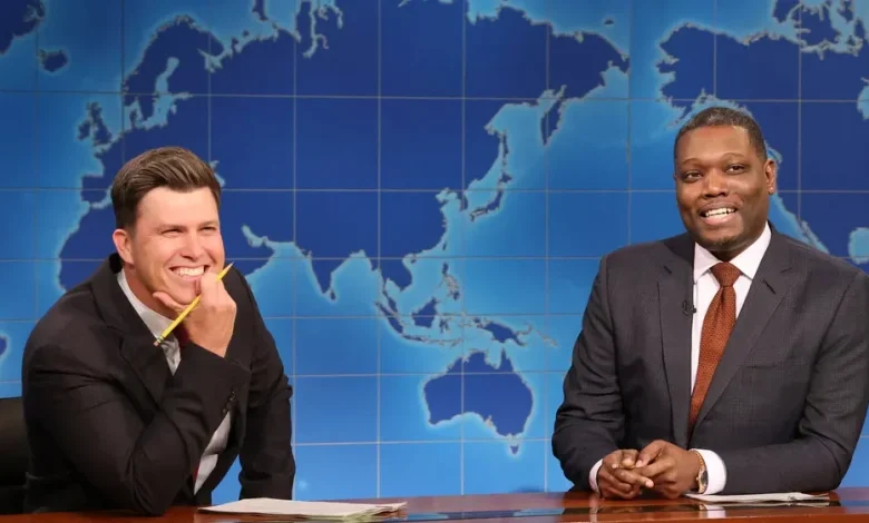 Colin Jost, Michael Che shock with new 'SNL' Weekend Update joke swap