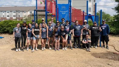 Columbus Early Learning Center gets CBJ-themed playground