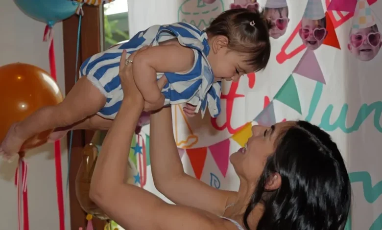 Con el corazón lleno de colores, Ana Brenda Contreras celebra el primer año de su hija, Aria