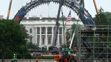 Construction underway on White House South Lawn for America 250 UFC ring