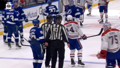 Controversial Kucherov gesture toward Dobes is turning heads