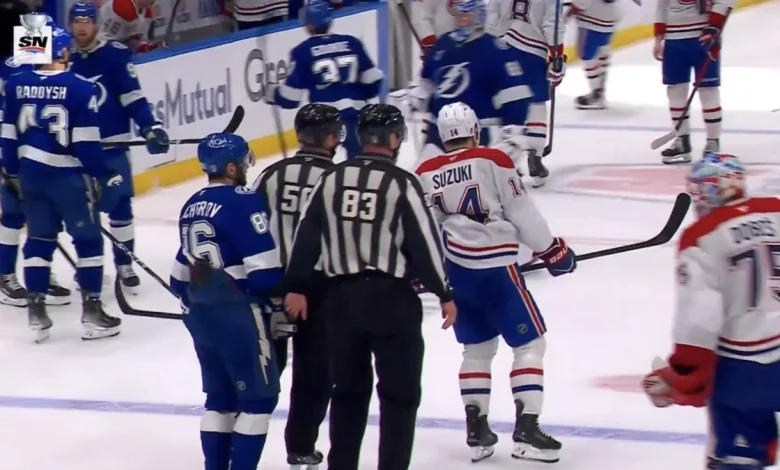Controversial Kucherov gesture toward Dobes is turning heads