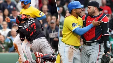 Controversial Red Sox star in middle of benches-clearing mess