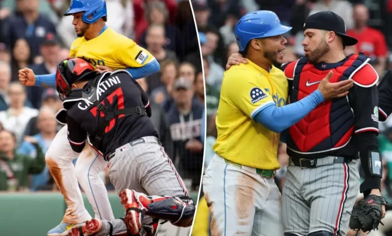 Controversial Red Sox star in middle of benches-clearing mess