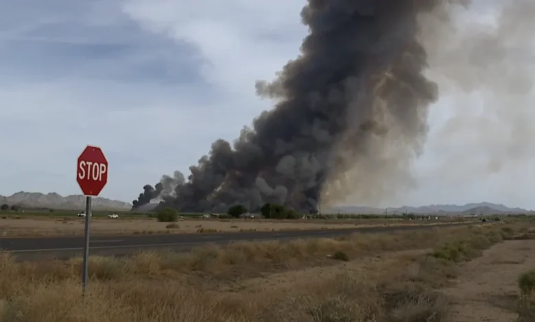 Crews battling large brush fire in West Valley