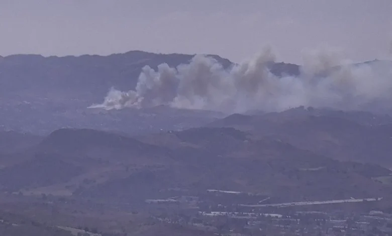 Crews respond to Sandy Fire burning in Simi Valley area
