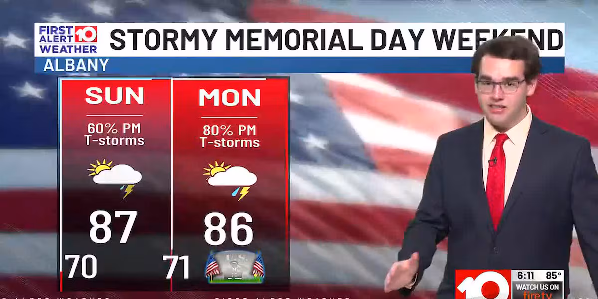 Daily Rounds of Storms Through Memorial Day Weekend