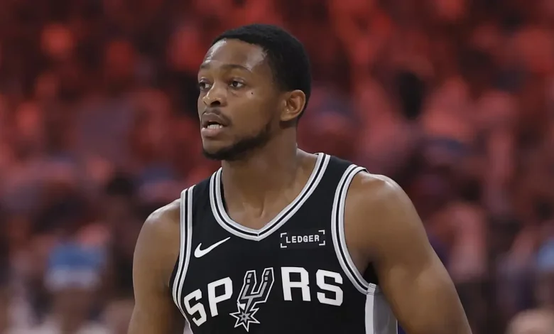 De'Aaron Fox's Wife Recee Reps Spurs in Custom Shirt Before Game 7 vs Thunder