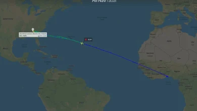 Delta DL54 returned to Atlanta after eight hours in the air and a U-turn over the middle of the Atlantic