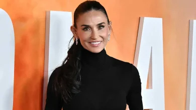 Demi Moore, 63, Poses in Leopard Print Bikini With Granddaughter Louetta in Mother's Day Post
