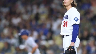 Dodgers’ Tyler Glasnow exits game vs. Astros after 1 inning with apparent injury