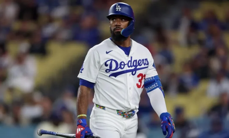Dodgers’ injury woes continue as Teoscar Hernández leaves game with strained hamstring